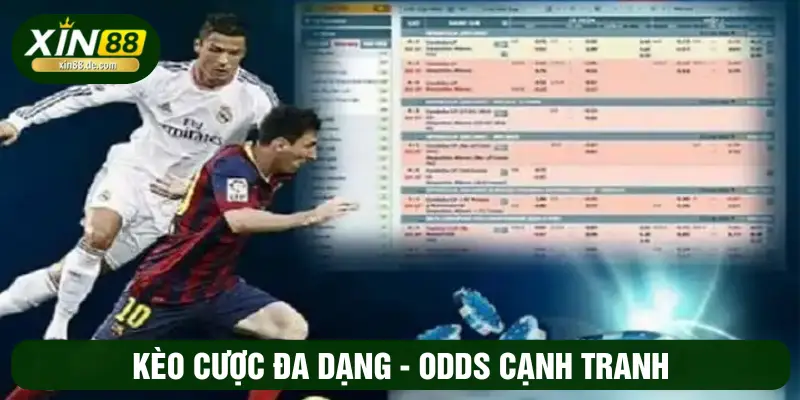 Kèo cược đa dạng - Odds cạnh tranh