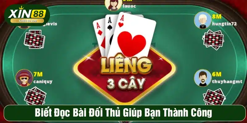 Bài Liêng XIN88 trở nên kịch tính hơn khi bạn biết đọc vị đối thủ