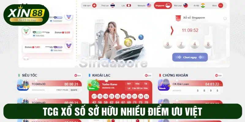 Điểm thu hút bet thủ của xổ số TCG