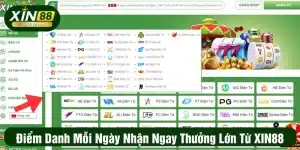 Điểm Danh Mỗi Ngày Nhận Ngay Thưởng Lớn Từ XIN88