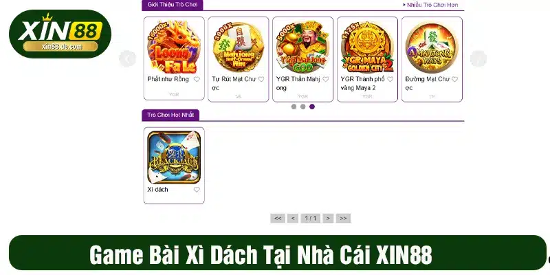 Giới thiệu game bài xì dách xin88