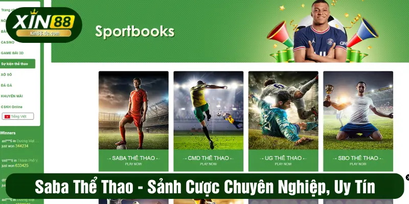 Saba thể thao - Sảnh cược chuyên nghiệp, uy tín