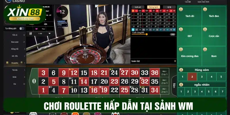Giải trí cùng game Roulette WM 