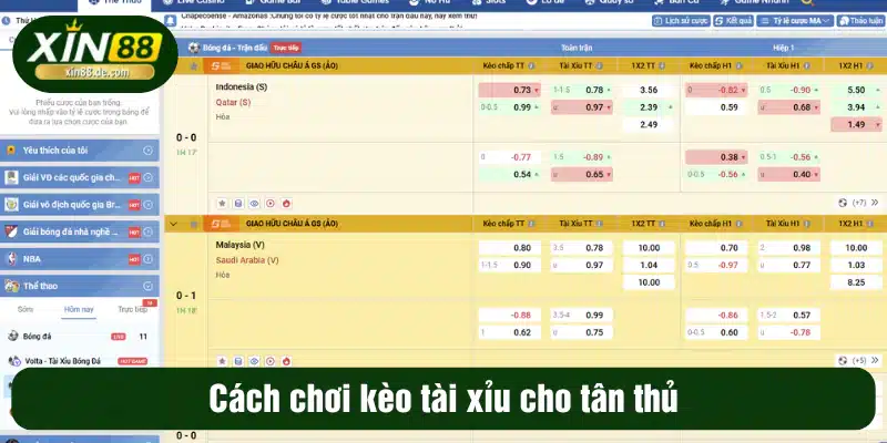 Cách chơi kèo tài xỉucho tân thủ