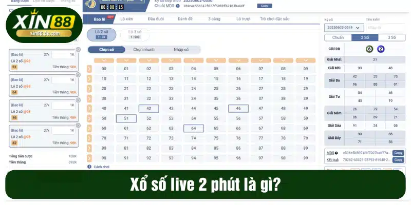 Xổ số live 2 phút là gì?
