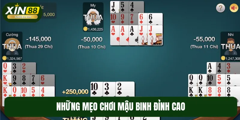 Một vài mẹo chơi Mậu Binh hay tối ưu chiến thắng cho bạn