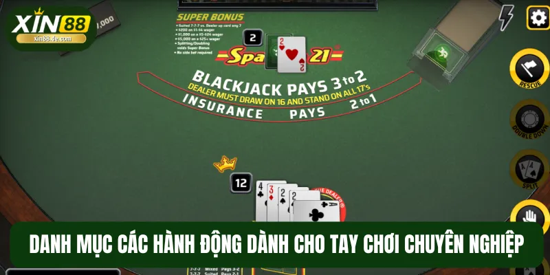 Một số tùy chọn chiến thuật phổ biến của tựa game đánh bài